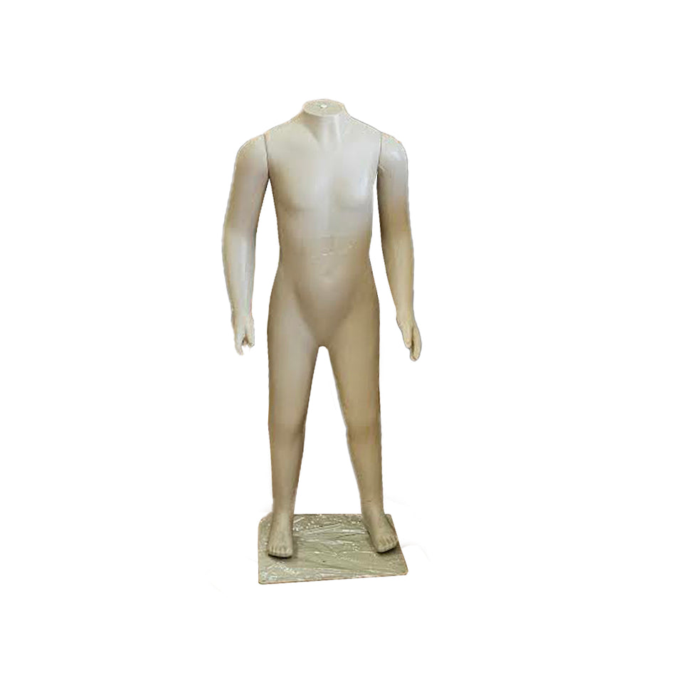 Child Mannequin with arms Unisex + Base F04 Skin