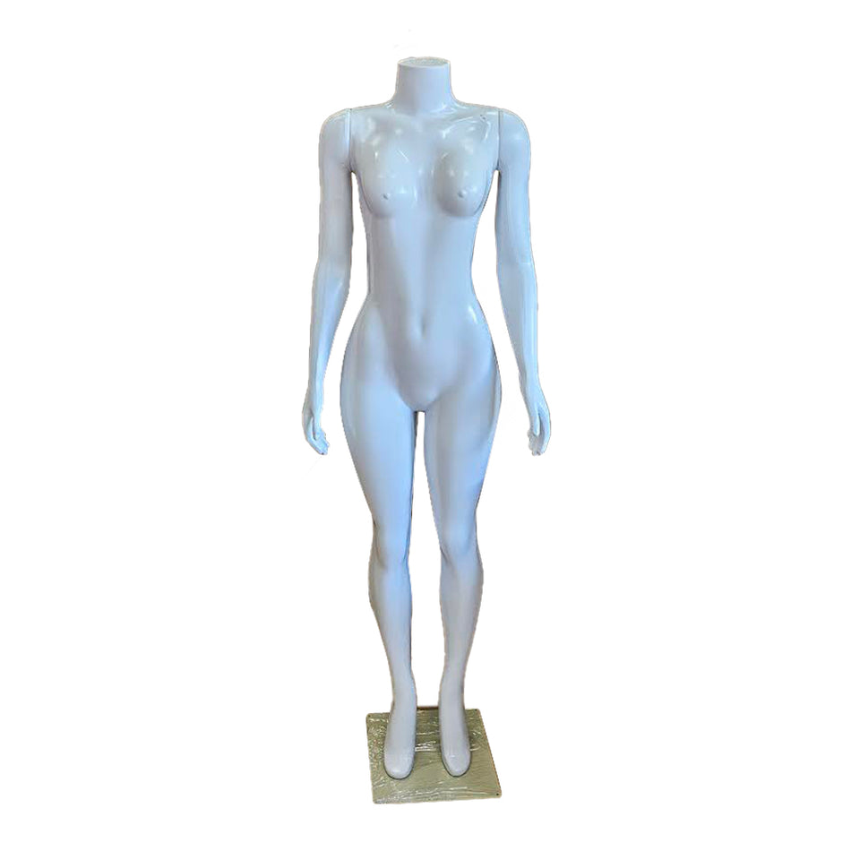 Female Full Body with arms + Base F04 White color 