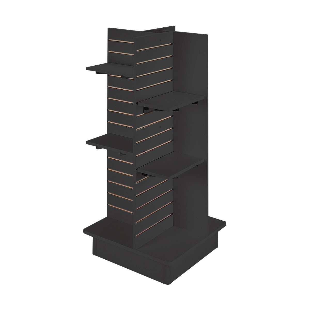 SLATWALL 4 WAY PINWHEEL DISPLAY – LA DISPLAY AND FIXTURE